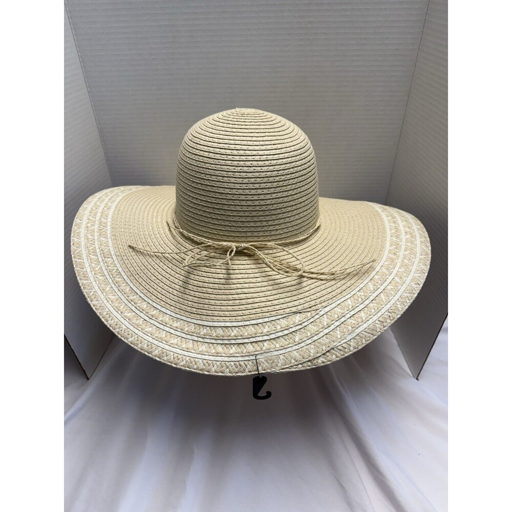 NWT Sonoma Good for Life Packable Straw Floppy Hat Packable Adjustable Size - Picture 2 of 8